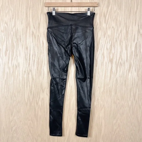 SPANX Faux Leather Leggings Black - Picture 8 of 11